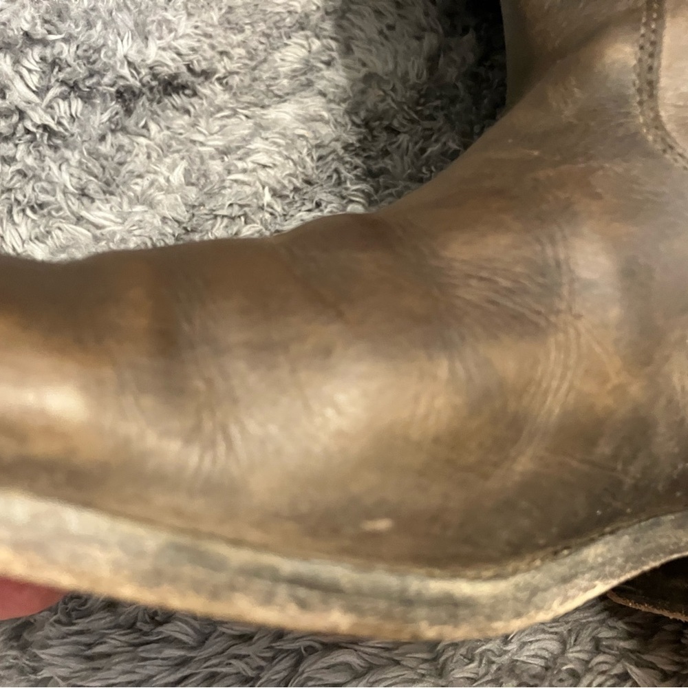 Frye Melissa Button Distressed Leather Women's Knee-High Riding Boots 6B - Picture 15 of 16